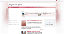 Desktop Screenshot of capillaroscopia.it